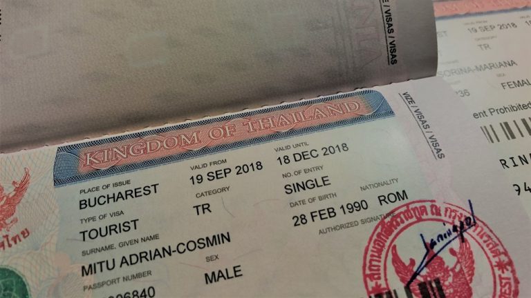 viza pentru thailanda