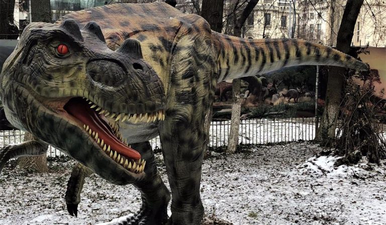Dino Park București – Ghid complet 2026 | Expoziția cu dinozauri din curtea Muzeului de Geologie